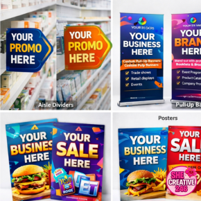 in store promotion signage